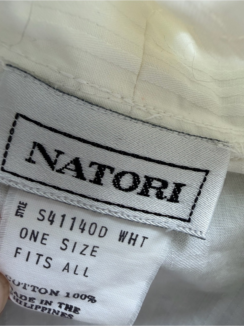 Vintage Natori 100% Cotton White Women's Kimono Robe with Belt - Picture 5 of 14